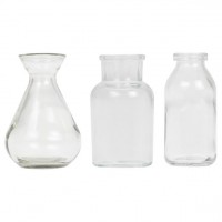 Mini Glasvasen Set 3-teilig 10cm