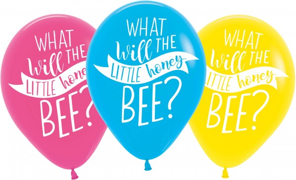 6 Baby Bienen Ballons 27,5cm