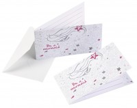 8 Einladungskarten Sei eine Meerjungfrau