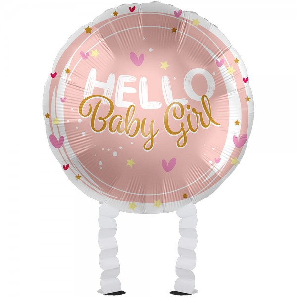 Baby Girl Bär Airwalker Folienballon 43cm