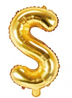Folienballon S gold 35cm