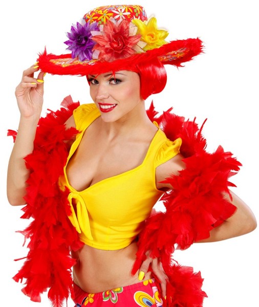 Rote Floratina Blumen Haarspange 2