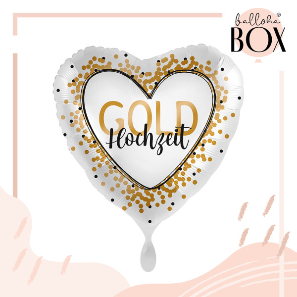 Balloha Geschenkbox DIY Golden Wedding XL