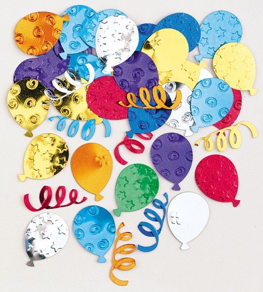 Bunte Party Streudeko Ballons & Luftschlangen 14g