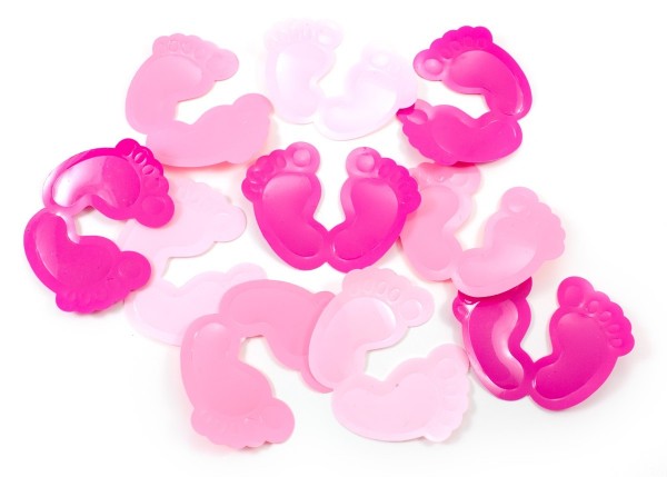 Rosa Baby Füßchen Streudeko