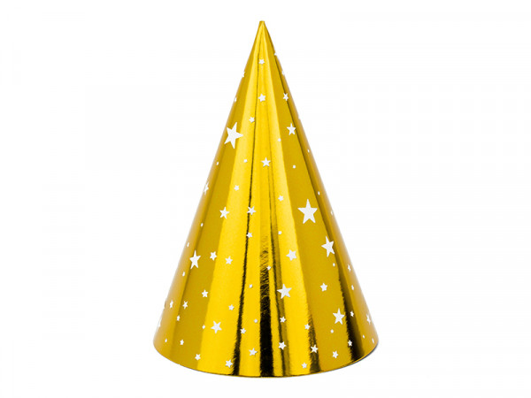 6 VIP New Year Partyhüte 16cm