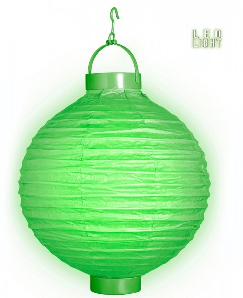 LED Lampion In Grün