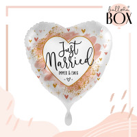Vorschau: Balloha Geschenkbox DIY Just Married Smooth Watercolour XL