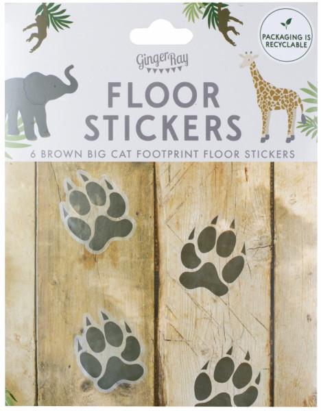6 Jungle Breeze Pfoten-Aufkleber 2