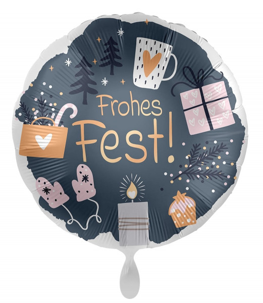 Gemütliche Weihnachten Folienballon 45cm