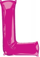 Folienballon Buchstabe L pink XL 81cm