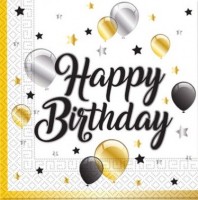 20 Milestone Birthday Servietten 33cm