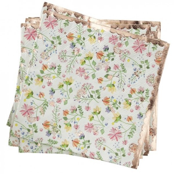 16 Wild Flowers Servietten 24cm
