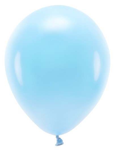 10 Eco Pastell Ballons babyblau 26cm