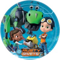 8 Rusty Rivets Partyteller 23cm