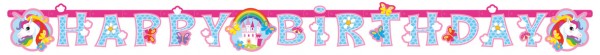 Unicorn World Deko Banner 180x15cm