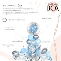 Vorschau: Balloha Geschenkbox DIY Taufe Glück blau XL
