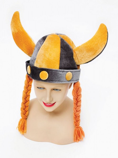 Plüschiger Wikingerhelm Mit Zöpfen