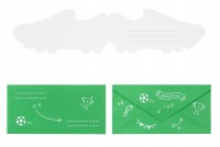 6 Fußball Einladungskarten Kick it 19 x 9cm
