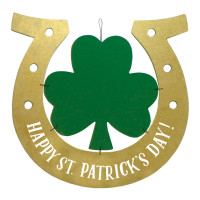 St Patricks Day Hufeisen Hänger 39 x 38,5cm