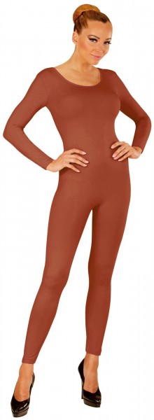 Langärmeliger Bodysuit für Damen braun