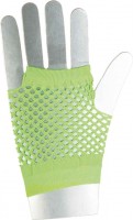 Kurze Netzhandschuhe In Neon-Grün