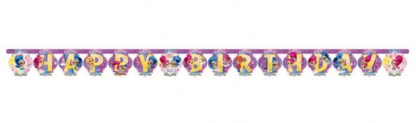 Shimmer & Shine Happy Birthday Girlande 180cm