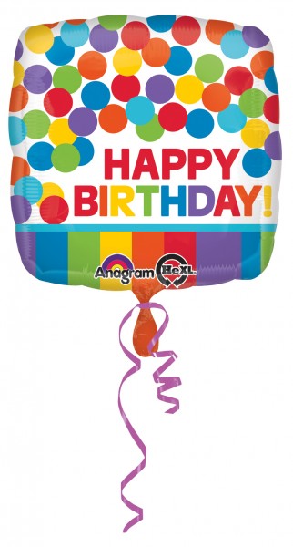 Geburtstagsballon Regenbogenglück