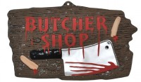 Horror Metzgerei Deko Schild 27 x 47cm