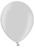 10 Partystar metallic Ballons silber 27cm