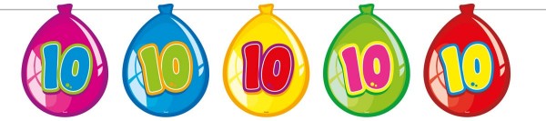 Funny 10th Birthday Girlande 10m