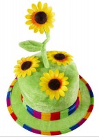 Bunter Sonnenblumen-Hut