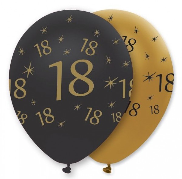 6 Magical 18th Birthday Luftballons 30cm