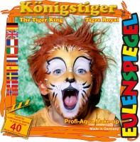 Königstiger Schminkset Mit Pinsel 4-Farbig