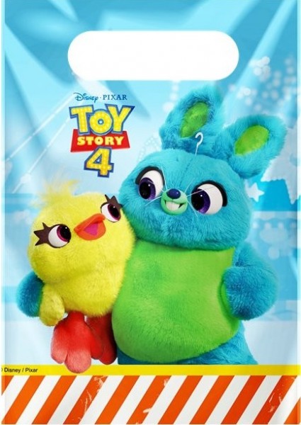 6 Toy Story 4 Geschenktüten 16 x 23cm
