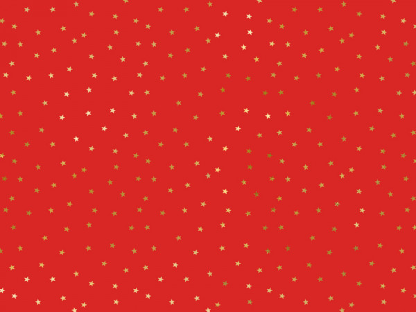 Rotes Sternchen Geschenkpapier 2m x 70cm