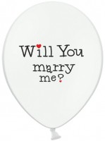 Vorschau: 50 Ballons Will You marry me 30cm