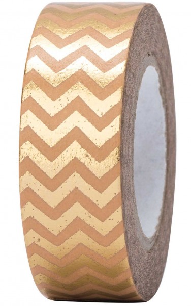 Goldenes Zick Zack Washi Tape 10m