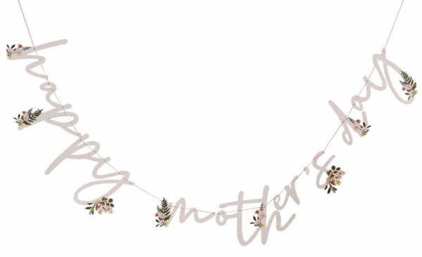Blumige Muttertags-Girlande Eco 2m 2