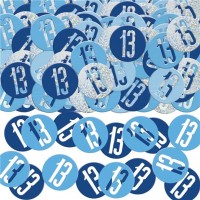 Blaue 13. Geburtstag Streudeko 14g