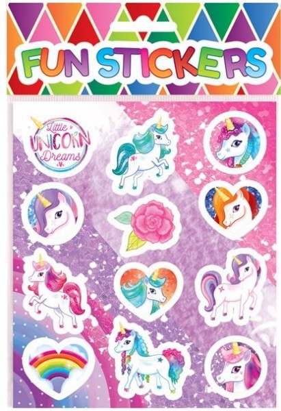 12 Einhorn Traumland Sticker
