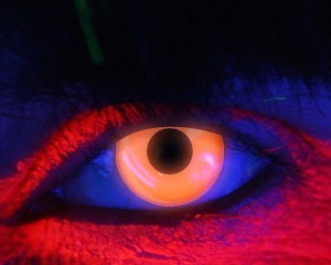 UV Kontaktlinsen Schwarzlicht Orange