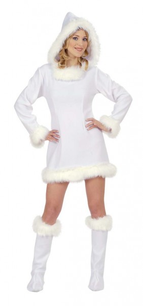 Schneeweißes Eskimo Damenkostüm