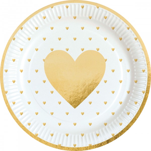8 Little love Pappteller 23cm