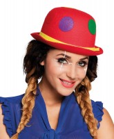 Roter Clownshut Melone Mit Bunten Punkten
