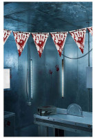 Vorschau: Blutige Hände Halloween Wimpelkette 3m