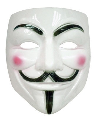 Weiße V Maske