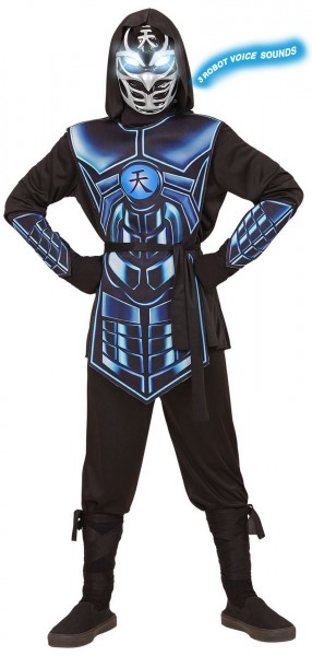 Cyber Ninja Sound und Licht Kinderkostüm