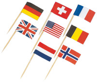 30 Party Picker Around the World 6,5cm