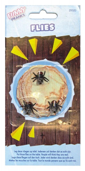 Unappetitliche Fliegen Scherzartikel
